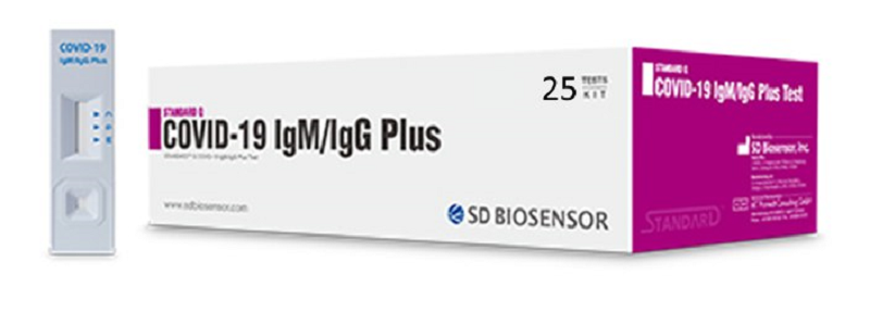 Тест STANDARD Q COVID-19 IgM/IgG Plus для визначення антитіл коронавірусу 25 шт
